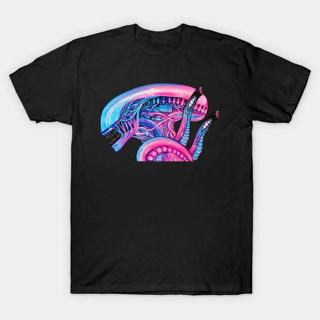 Cotton Candy Alien T-Shirt by Bethaliceart